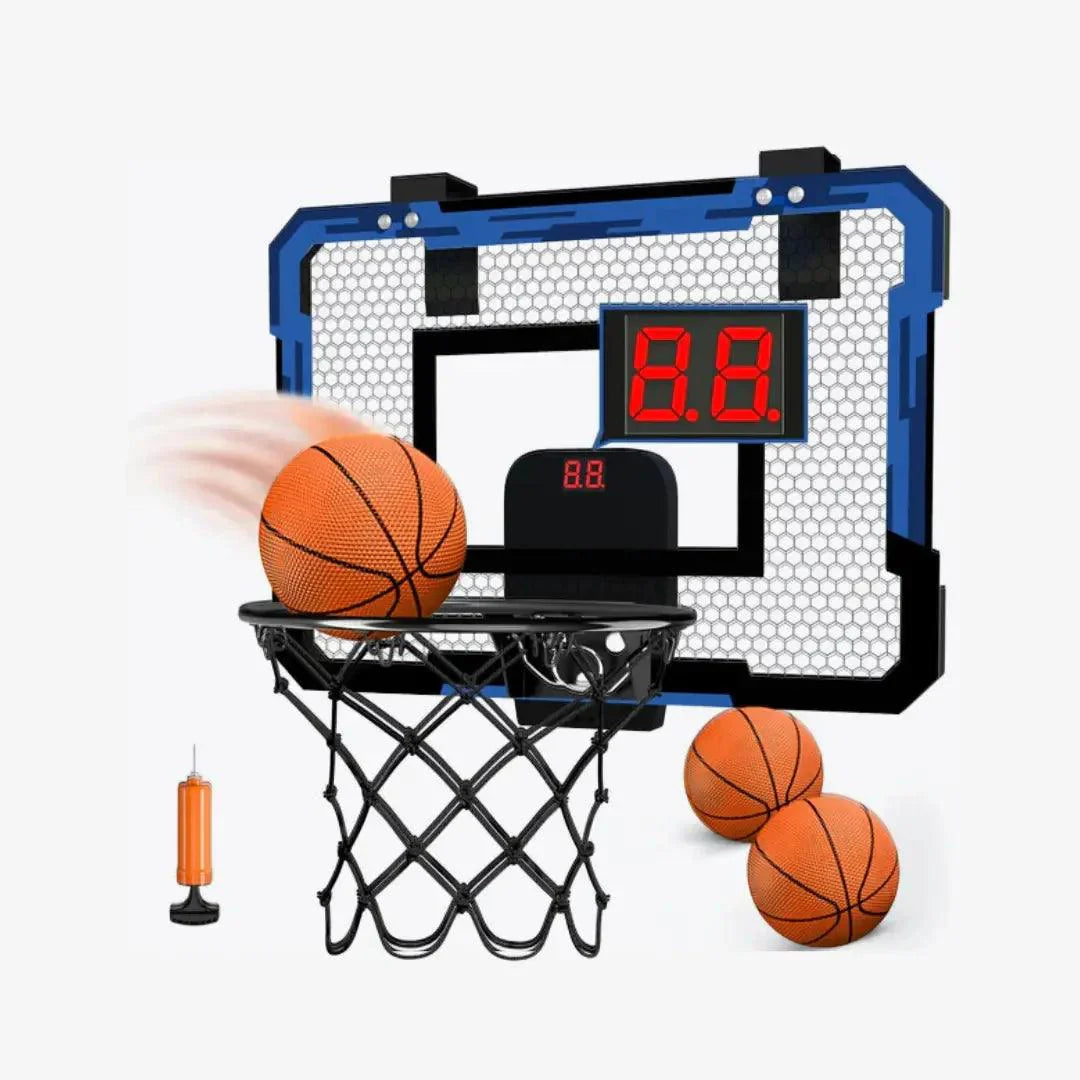 Portable Basketball Hoop with Scoreboard and 3 Free Balls