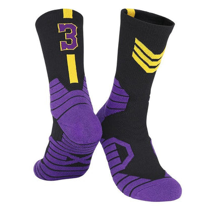 Premium High-Cut Basketball Socks