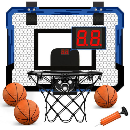 Portable Basketball Hoop with Scoreboard and 3 Free Balls